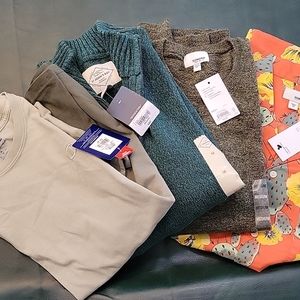 Mens 4 medium sweaters/shirts combo